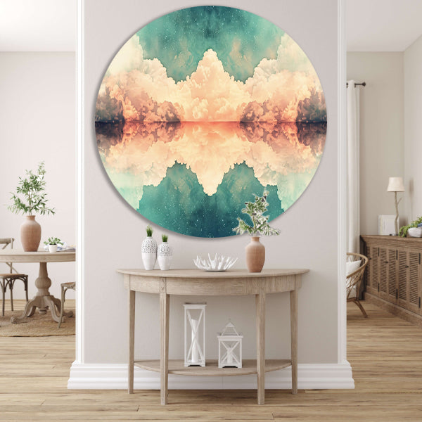 Compositie in Lijnen en Kleuren forex muurcirkel