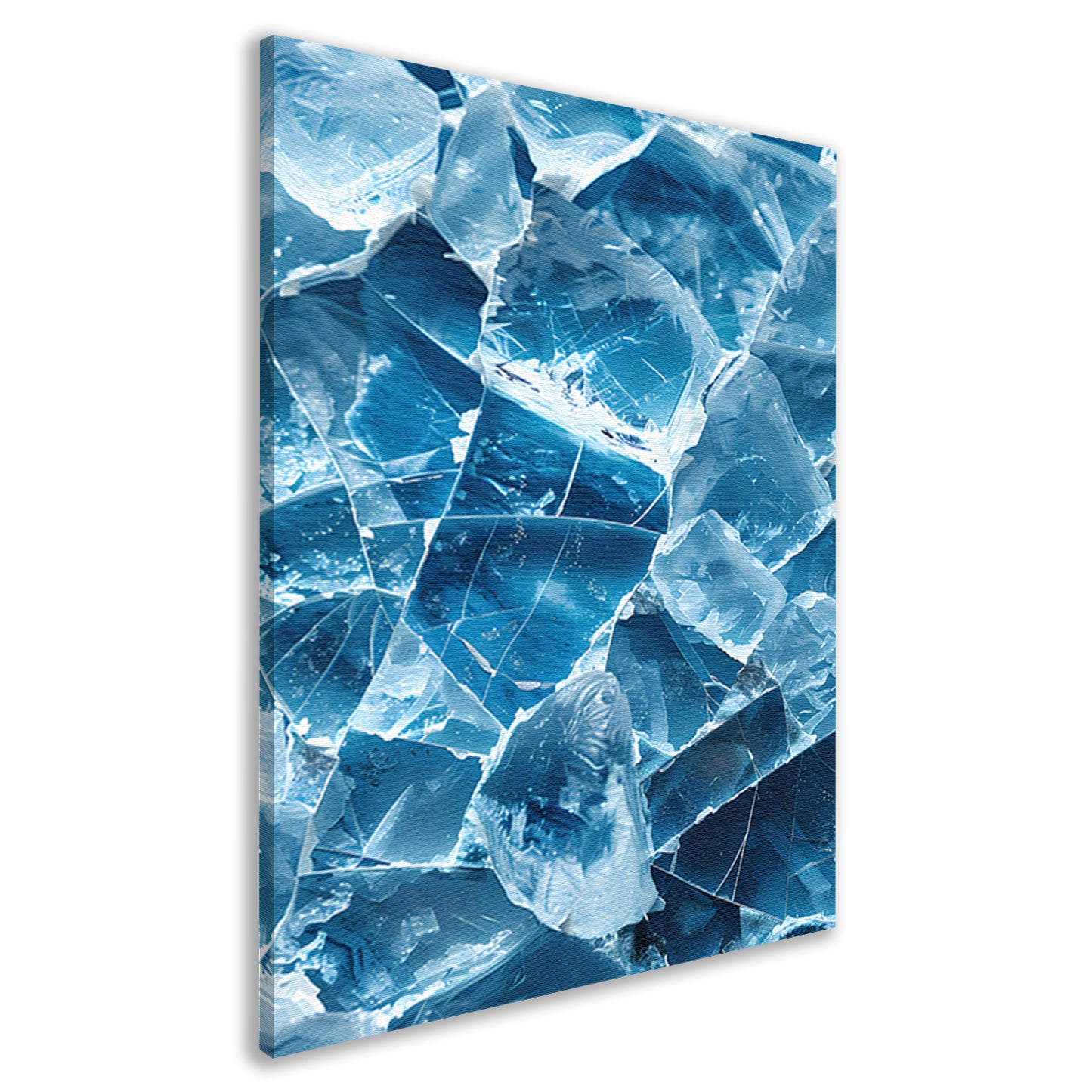 Abstract IJs Texturen Close-up canvas