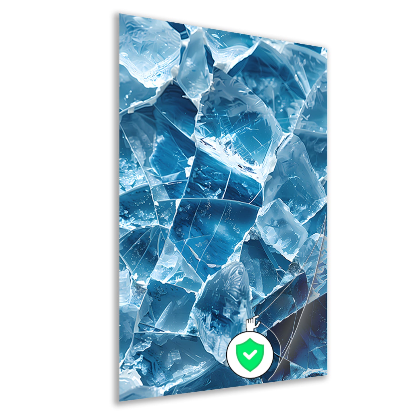 Abstract IJs Texturen Close-up poster