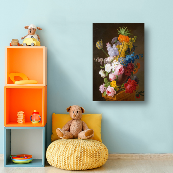 Weelderig bloemstilleven - Pieter Faes canvas