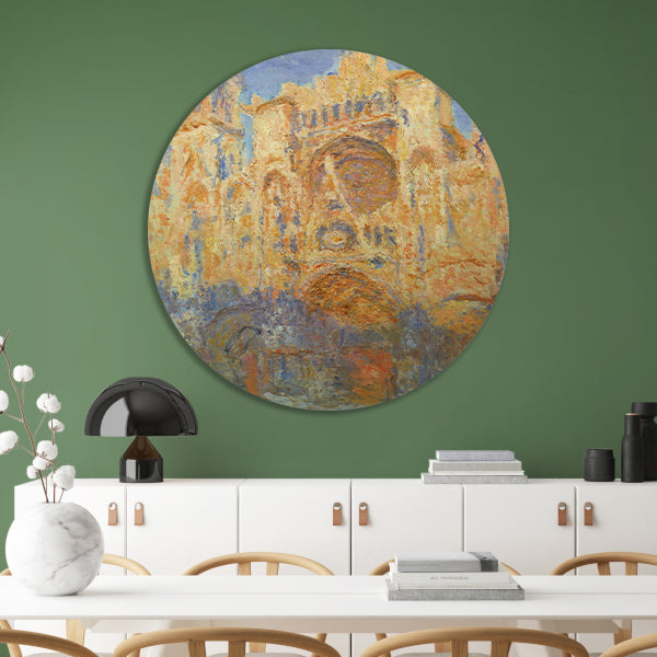 Rouen Cathedral - Claude Monet forex muurcirkel