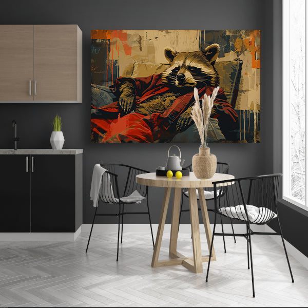 Minimalistische lijnenspel poster