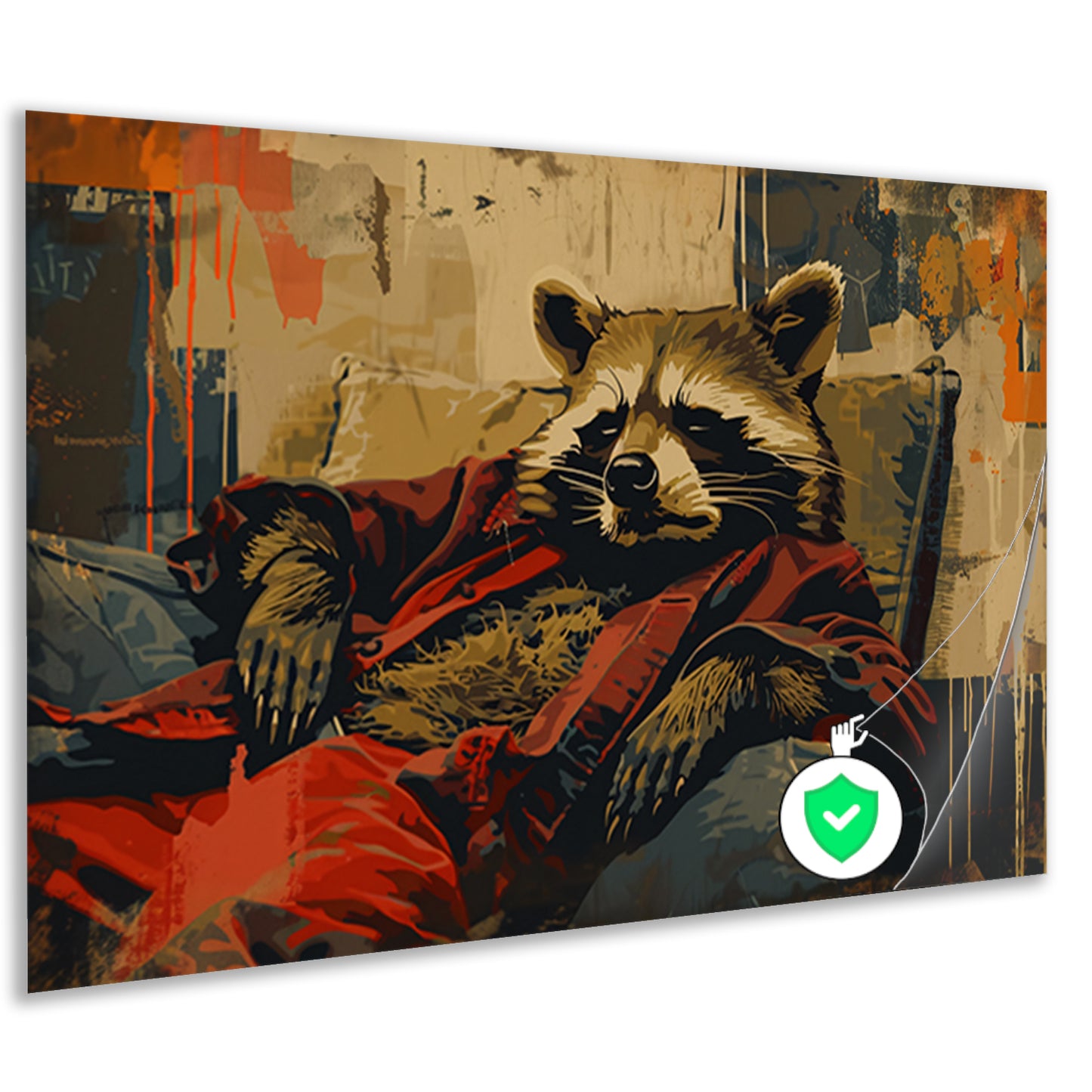 Minimalistische lijnenspel poster