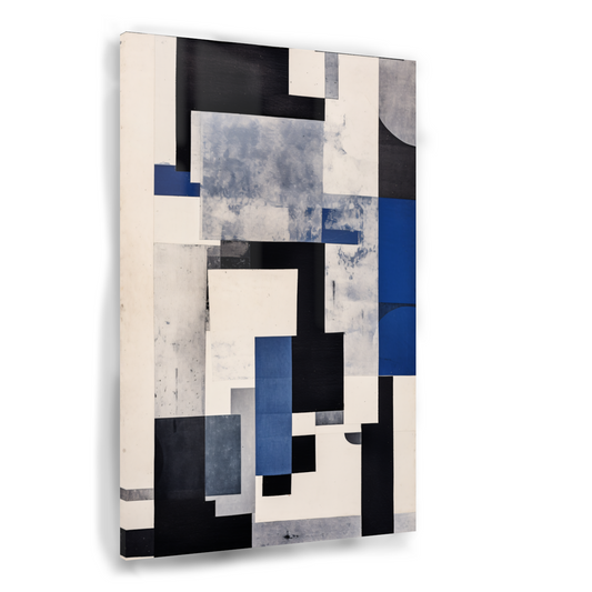 Balans in Blauw en Monochroom Acrylglas