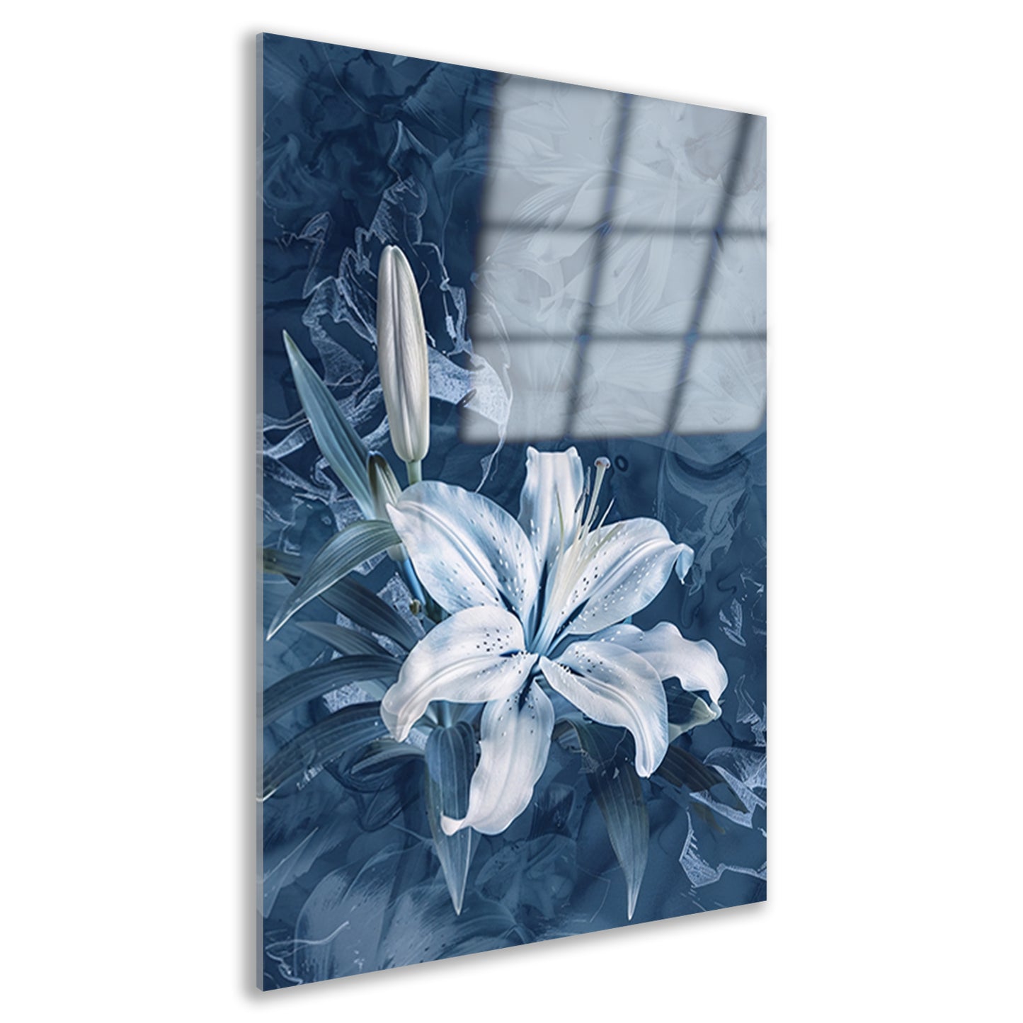 Prachtige digitale kunst van een lelie acrylglas