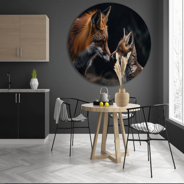 Intiem moment tussen twee vossen forex muurcirkel