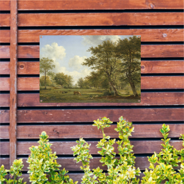 Landschap nabij Hilversum - Georgius Jacobus Johannes van Os tuinposter
