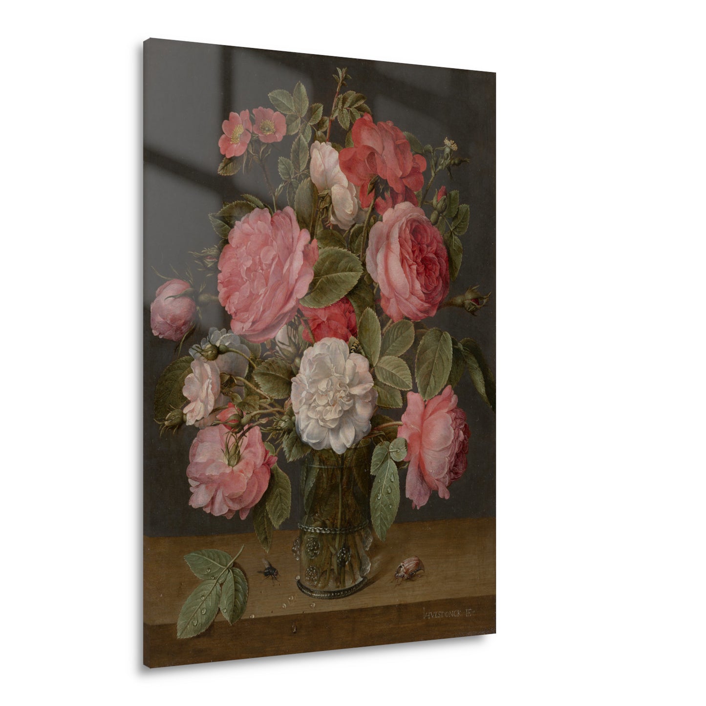 Rozen in een glazen vaas - Jacob van Hulsdonck Acrylglas