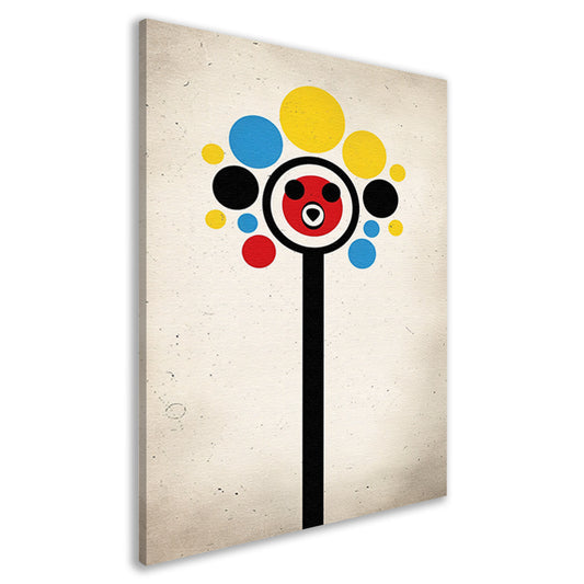 Abstract Beer Met Kleurrijk Cirkels canvas