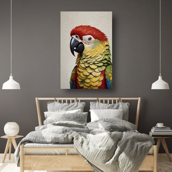 Paradijsvogel in Levendige Kleurenpracht canvas