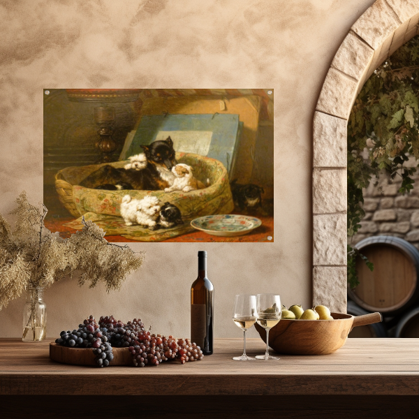 De kleine boefjes - Henriëtte Ronner-Knip tuinposter
