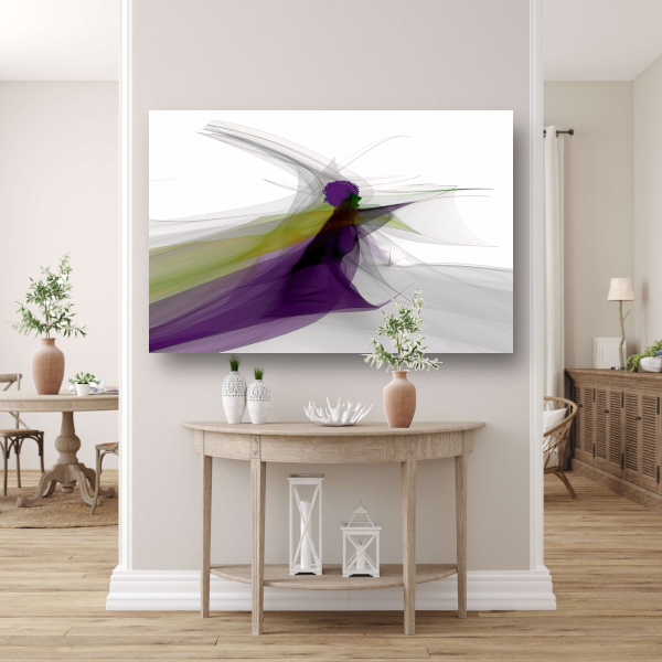 Abstracte lijnencompositie canvas