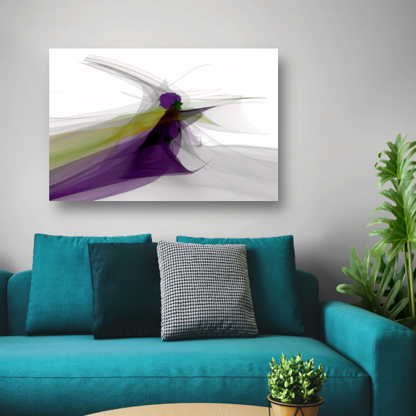 Abstracte lijnencompositie canvas