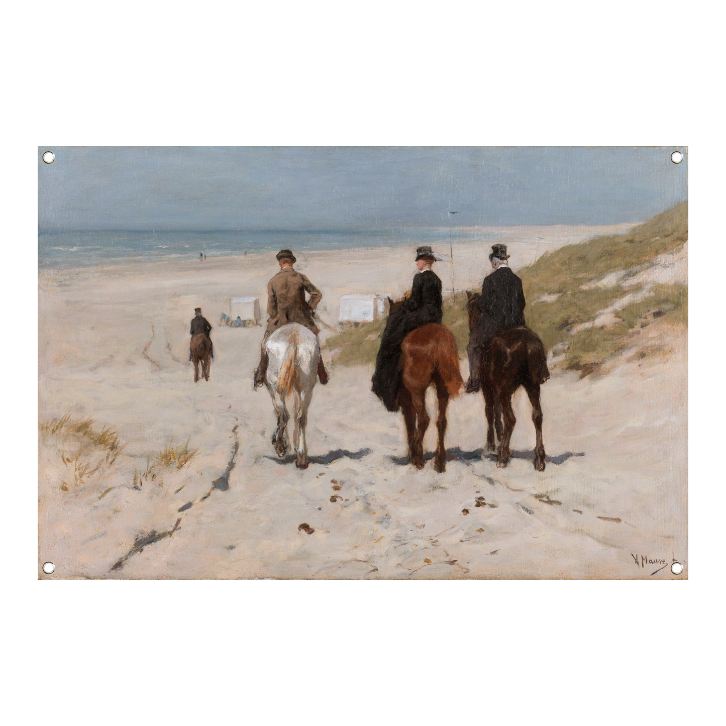 Morgenrit langs het strand - Anton Mauve tuinposter