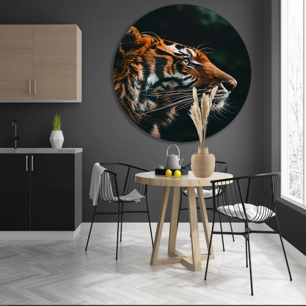 Portret van een tijger in de jungle forex muurcirkel