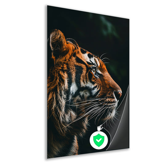 Portret van een tijger in de jungle poster