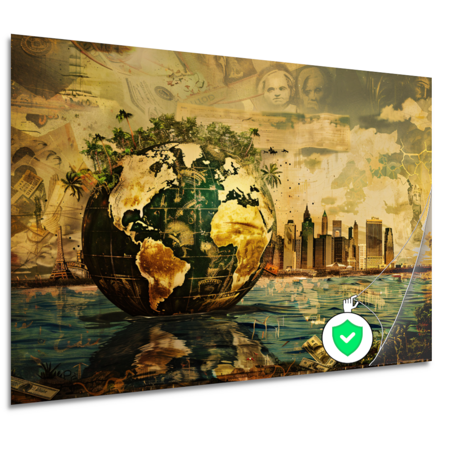 Surrealistische Aarde poster