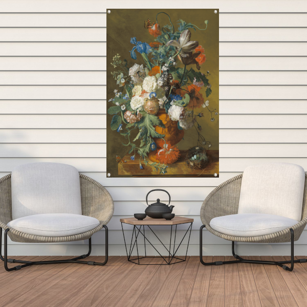 Bloemen in een urn - Jan van Huysum tuinposter