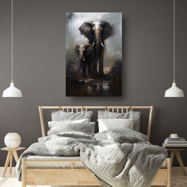 Minimalistische cirkel compositie canvas