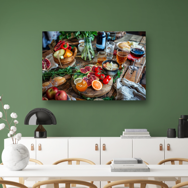 Sfeervol stilleven met fruit canvas