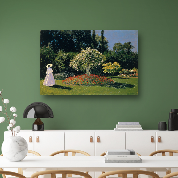 Jeanne-Marguerite Lecadre in de tuin - Claude Monet poster