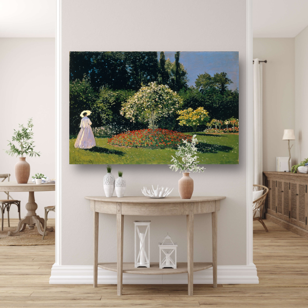 Jeanne-Marguerite Lecadre in de tuin - Claude Monet poster