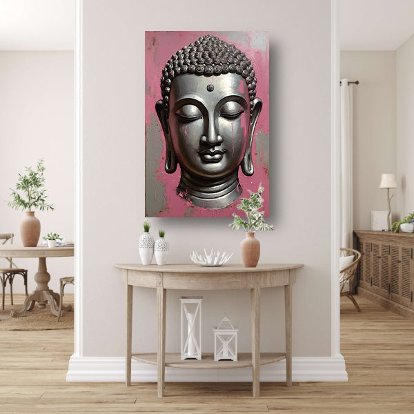 Tranen van Verlichting - Boeddha Modern Kunstwerk canvas met baklijst