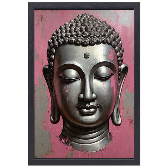 Tranen van Verlichting - Boeddha Modern Kunstwerk canvas met baklijst