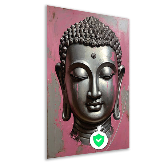 Tranen van Verlichting - Boeddha Modern Kunstwerk poster