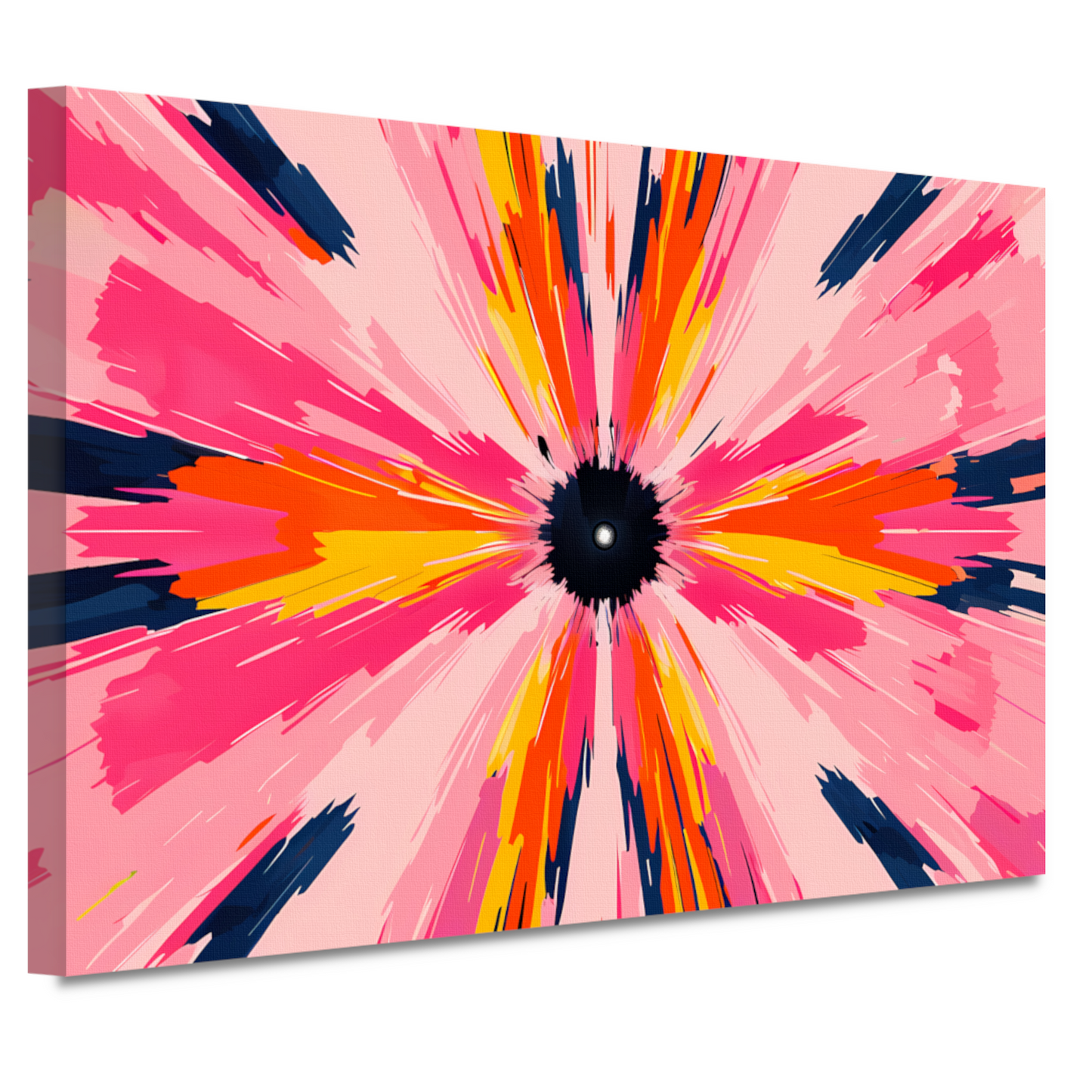 Abstracte paraplu met zwevende kleuren canvas