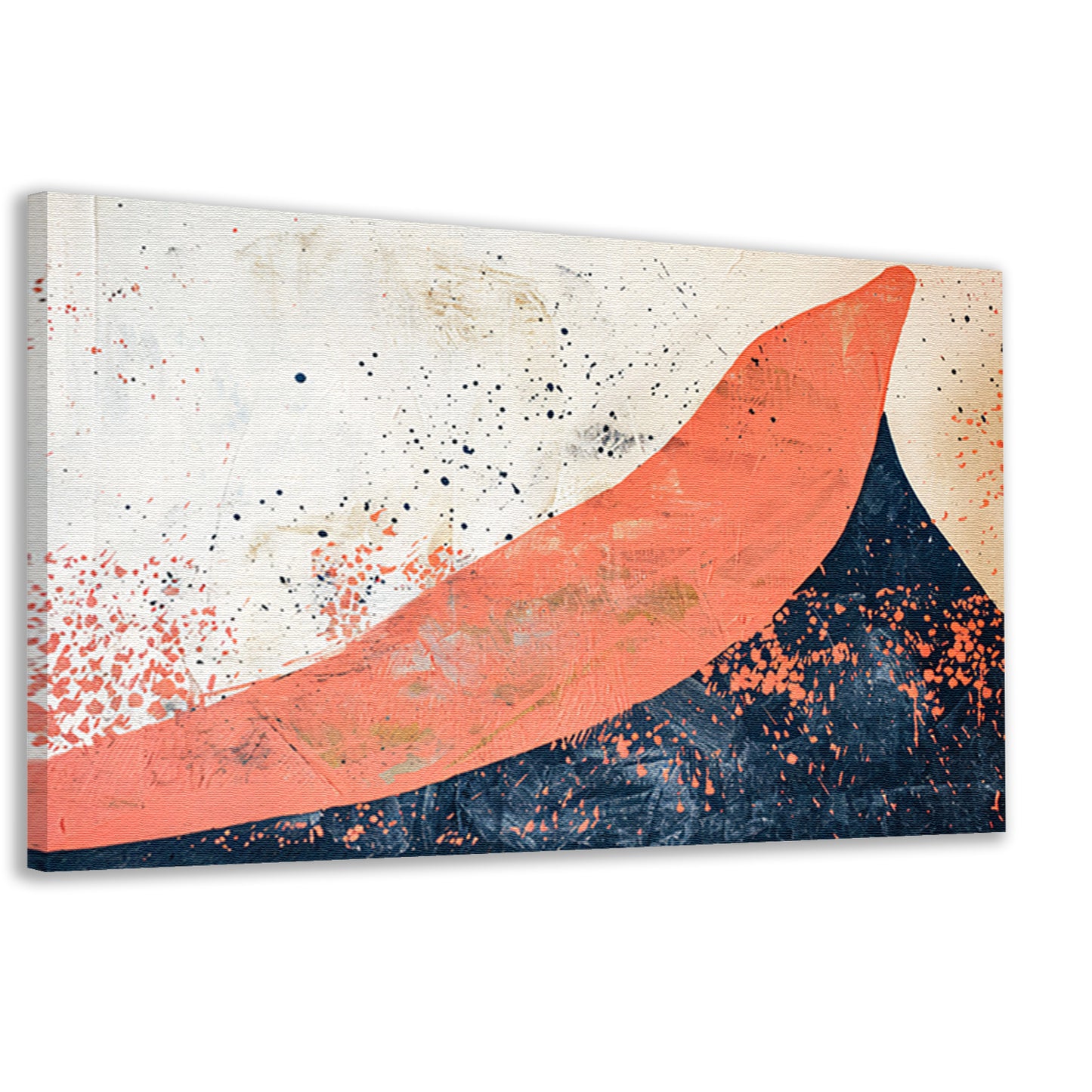 Moderne abstracte schilderij van vulkaanuitbarsting canvas