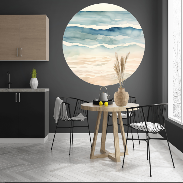 Stilte van de Ochtendgloren aluminium muurcirkel