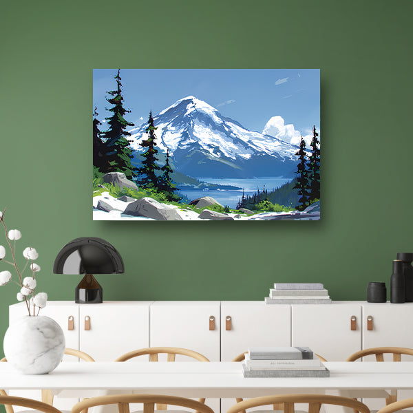 Eeuwige Sneeuwtop canvas