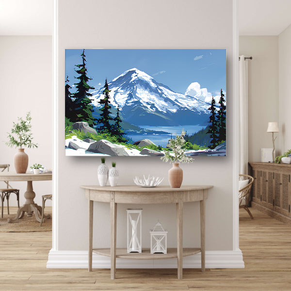Eeuwige Sneeuwtop canvas