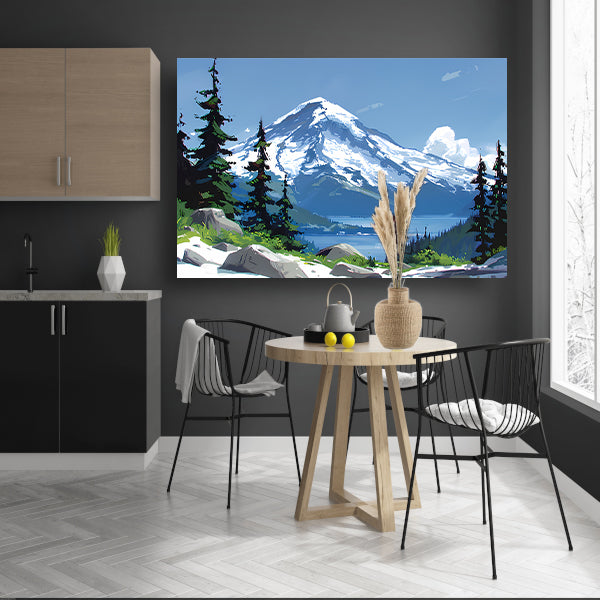 Eeuwige Sneeuwtop canvas