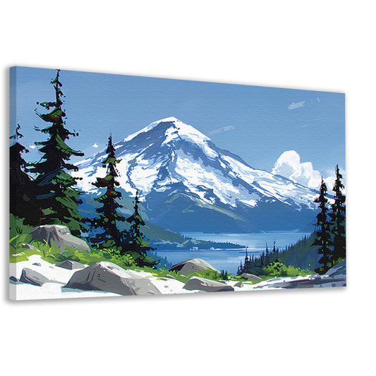 Eeuwige Sneeuwtop canvas