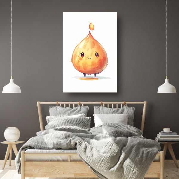 Glimlachende Honingdruppel met Warme Kleuren poster