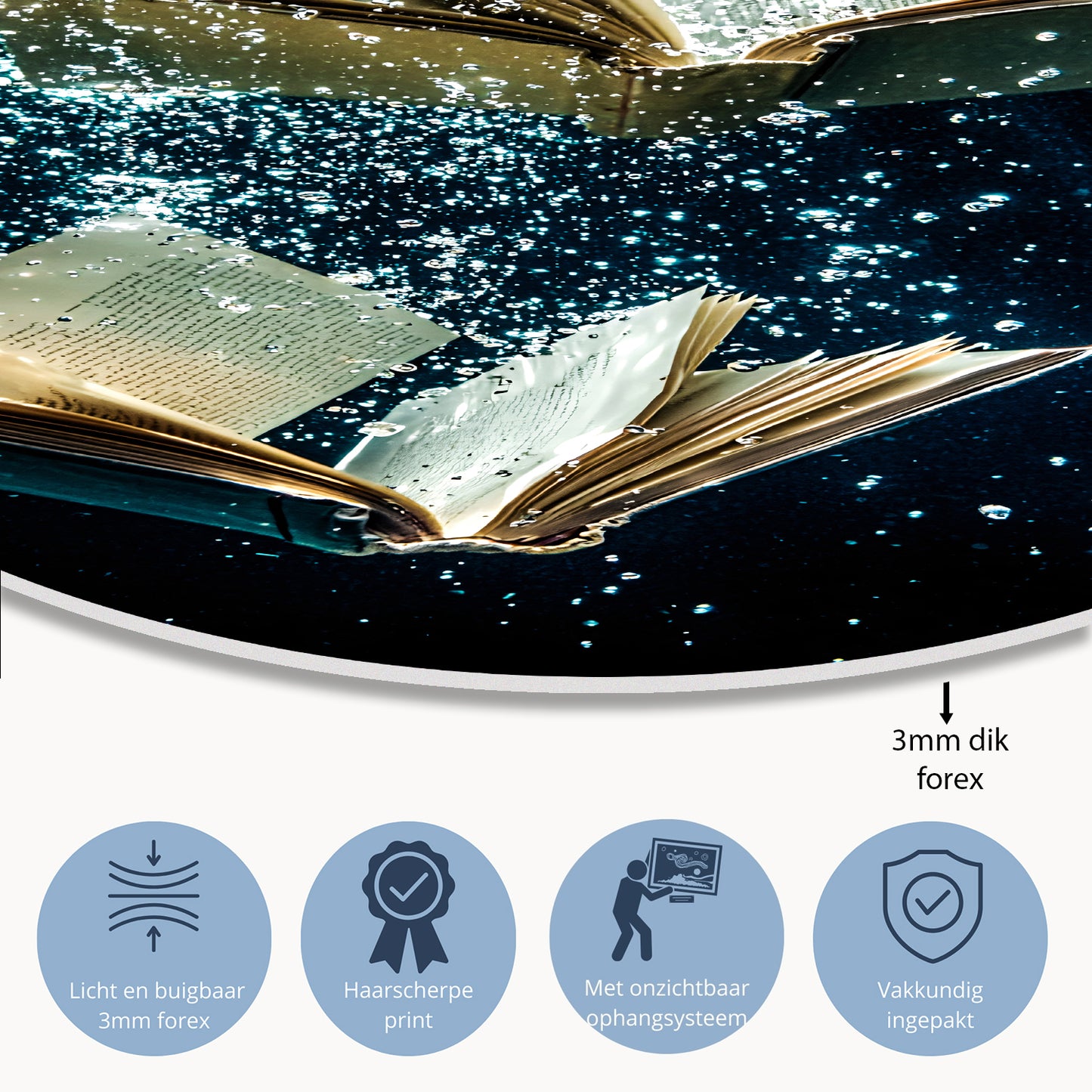 Dromerige boeken onder water muurcirkel forex