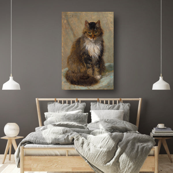 De Maine Coon - Henriette Ronner-Knip canvas met baklijst