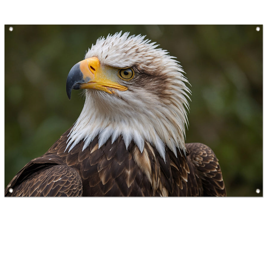 Gedetailleerd portret van een majestueuze adelaar tuinposter