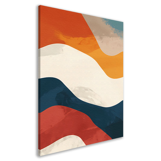 Kleurrijk Abstract compositie met geometrische vormen canvas