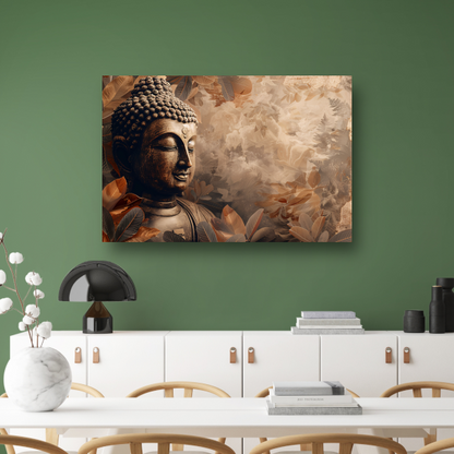 Boeddha met Bladeren canvas