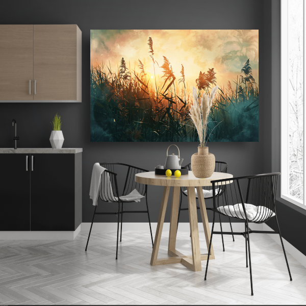 Betoverende Ochtendzon Tussen Het Riet acrylglas