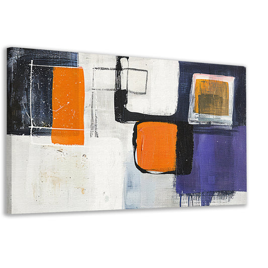 Abstract geometrisch schilderij in moderne stijl canvas