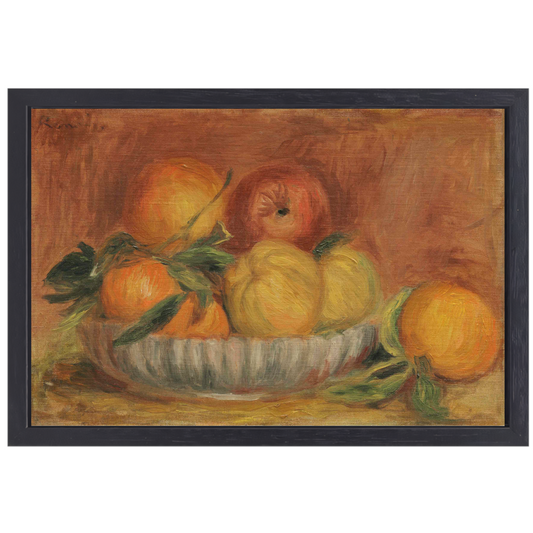 Stilleven met vruchten - Pierre-Auguste Renoir canvas met baklijst