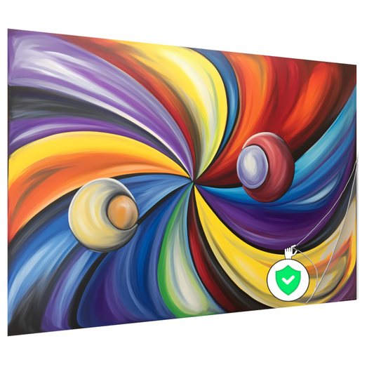Dynamisch Universum van Abstracte Kleuren poster