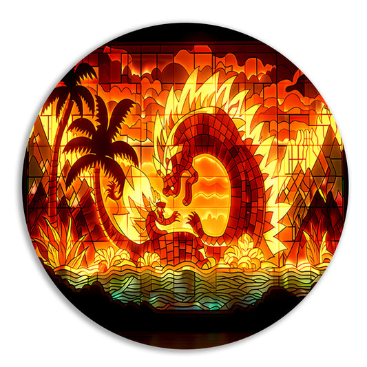 Art Nouveau Drakenraam forex muurcirkel