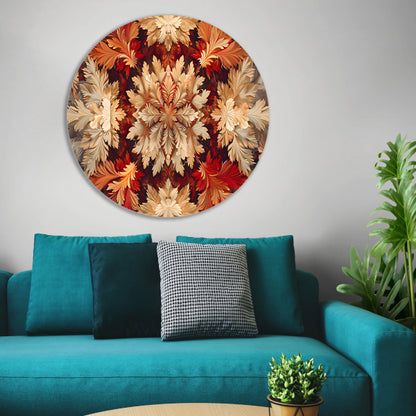 Kaleidoscopische Bloemenpracht forex muurcirkel
