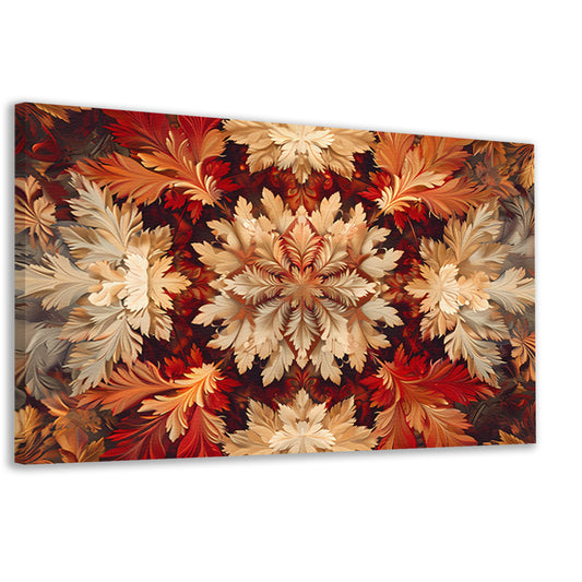 Kaleidoscopische Bloemenpracht canvas