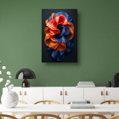 Abstract Bloem in Levendige Kleuren canvas